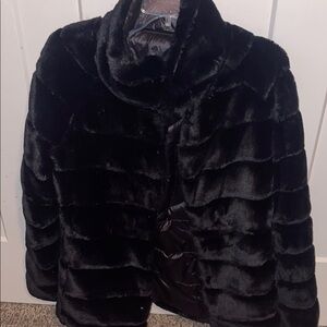 Women's Black Faux Fur Jacket
